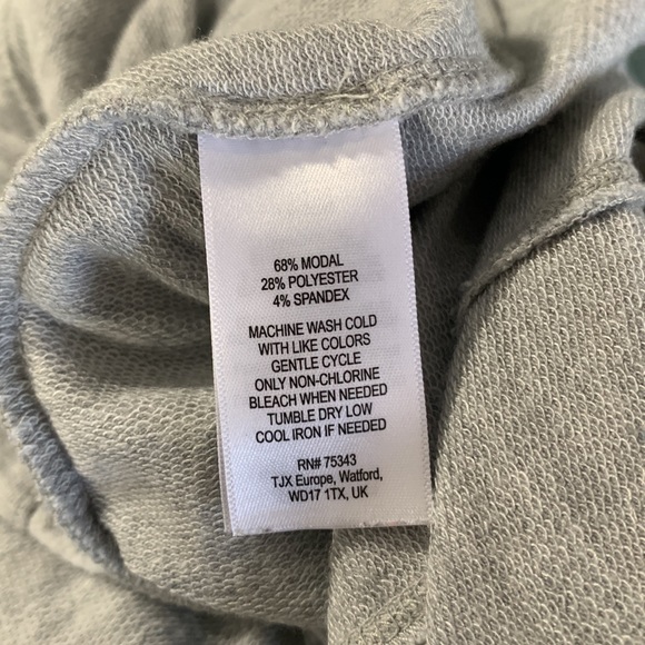 Dakini Grey Fabric Midi Dress Slouchy Pockets Sz M Zipper Neckline Sleev… - Picture 12 of 12